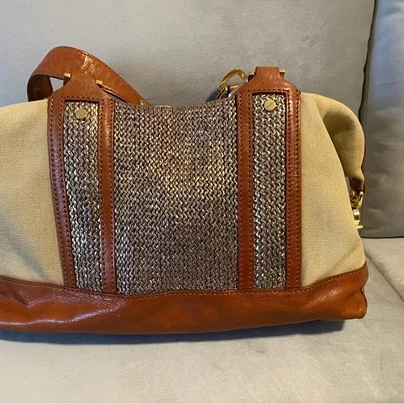Canvas & Leather Chain Bag - Picture 2 of 8